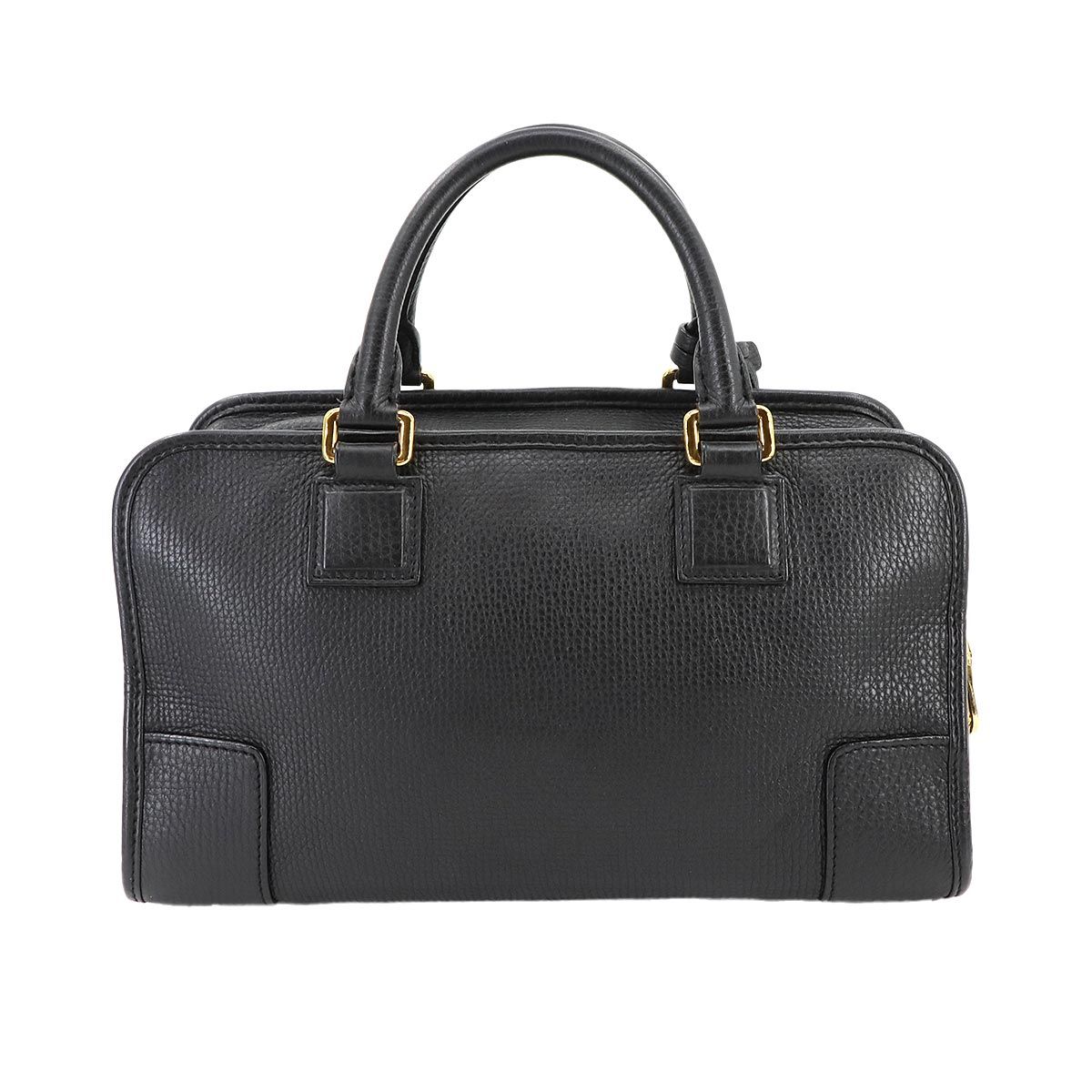 美品 ロエベ LOEWE アマソナ 28 ハンド バッグ レザー ブラック