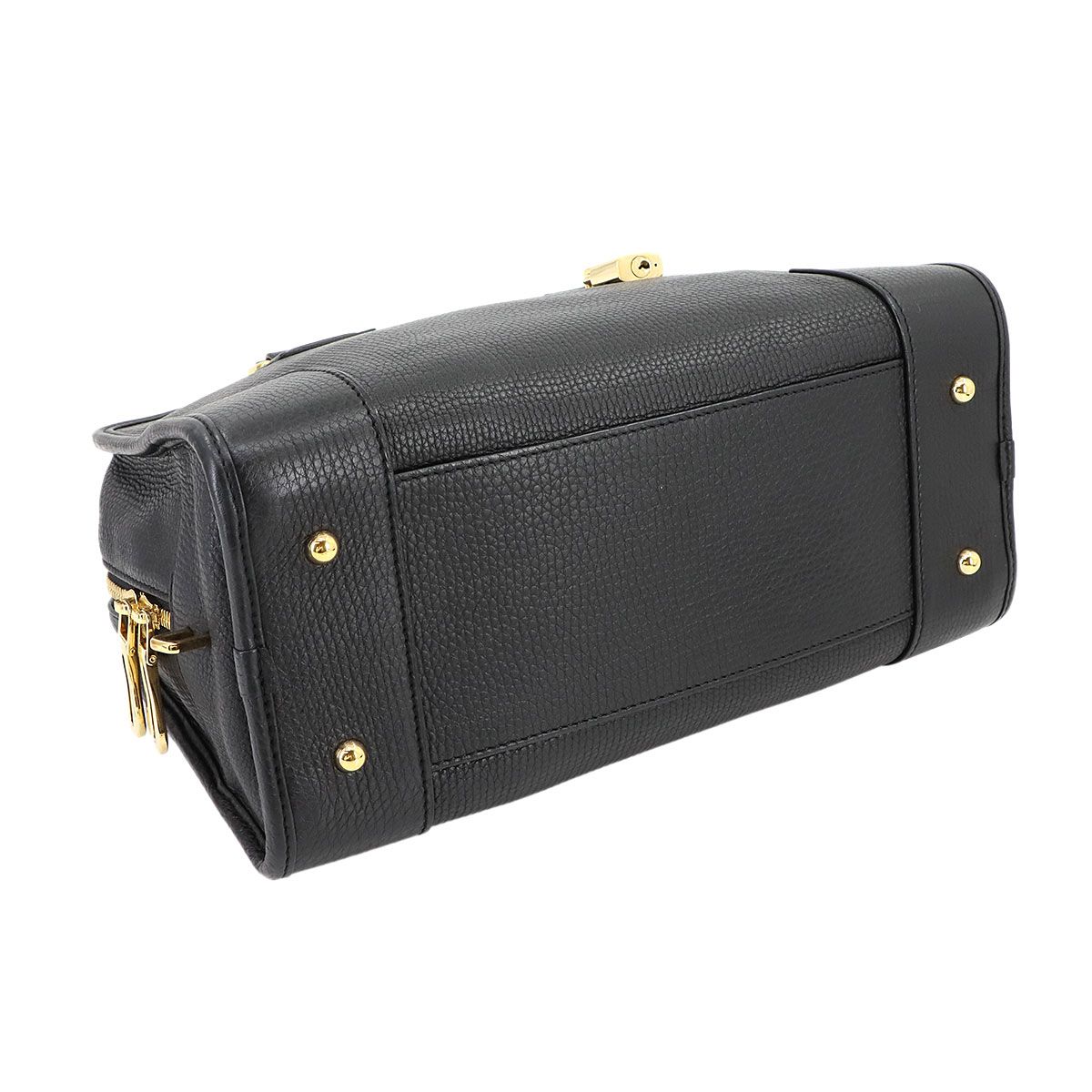 美品 ロエベ LOEWE アマソナ 28 ハンド バッグ レザー ブラック