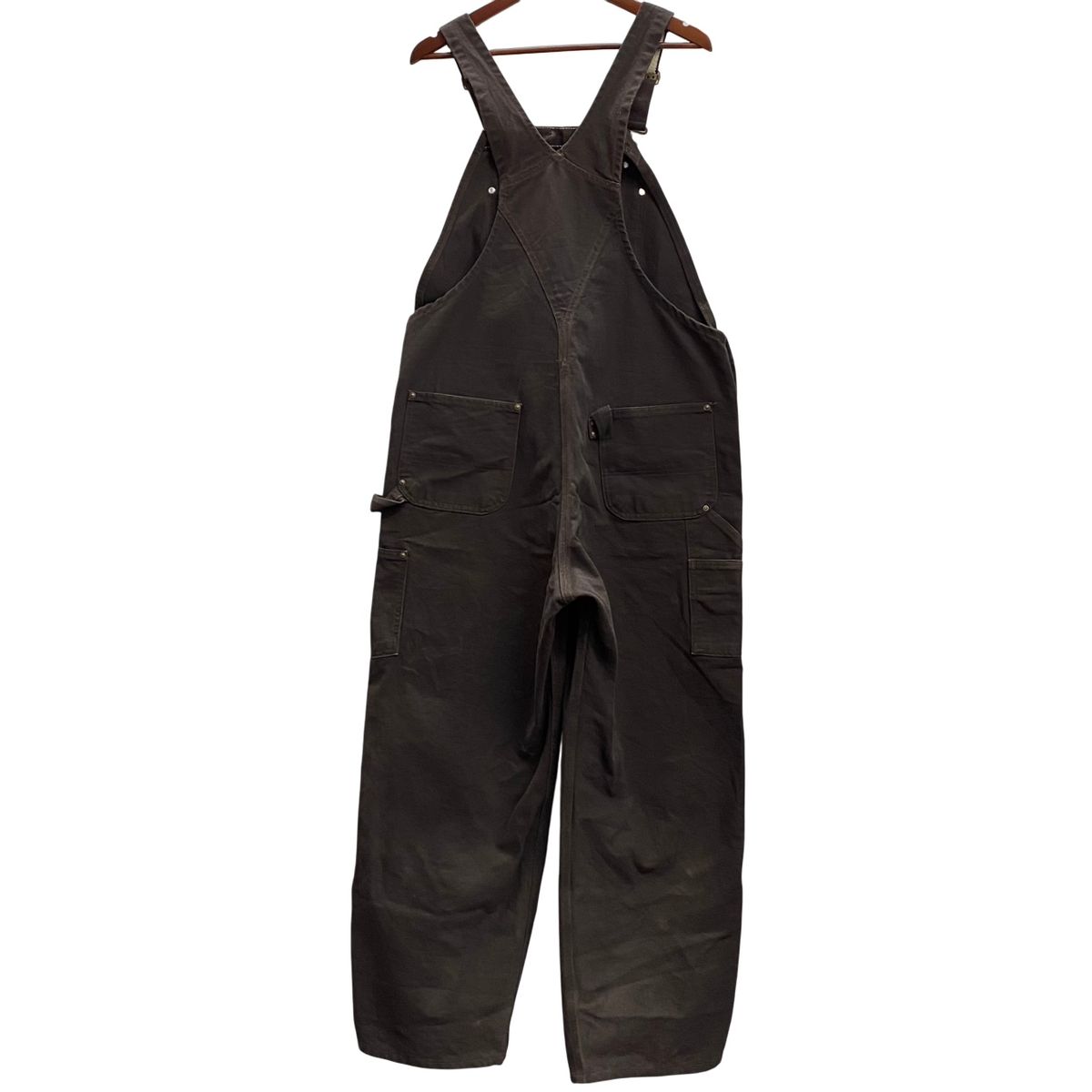 カーハート Carhartt 15年製 ダブルニー オーバーオール つなぎ オーバーオール ブラウン 40×30サイズ 201MB-1192 VB