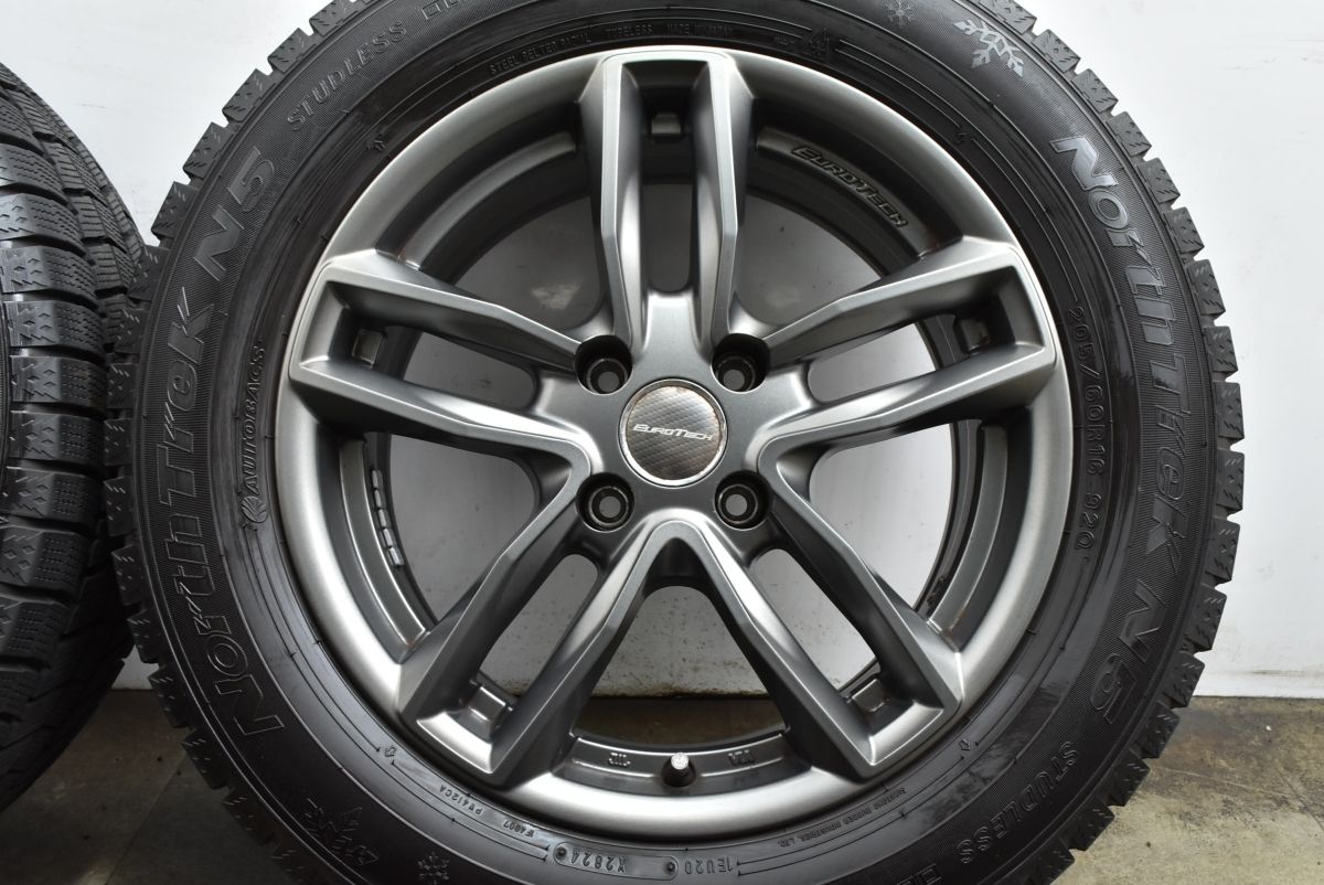 製 バリ溝 ユーロテック 16 in 6 5 J 25 PCD 108 ノーストレック N 205 60 R プジョー 5008 外し 308 CC 3008 電気モーター マフラー