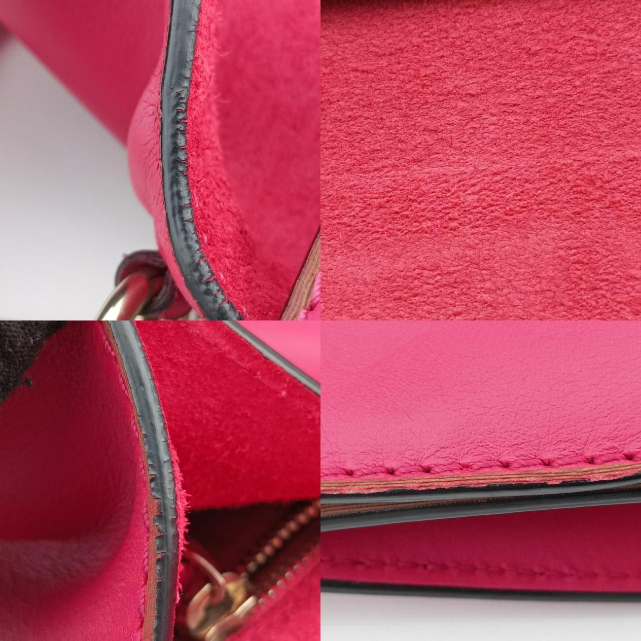 ヴァレンティノValentinoロックスタッズグラムロックミディアムピンクレザーBS-