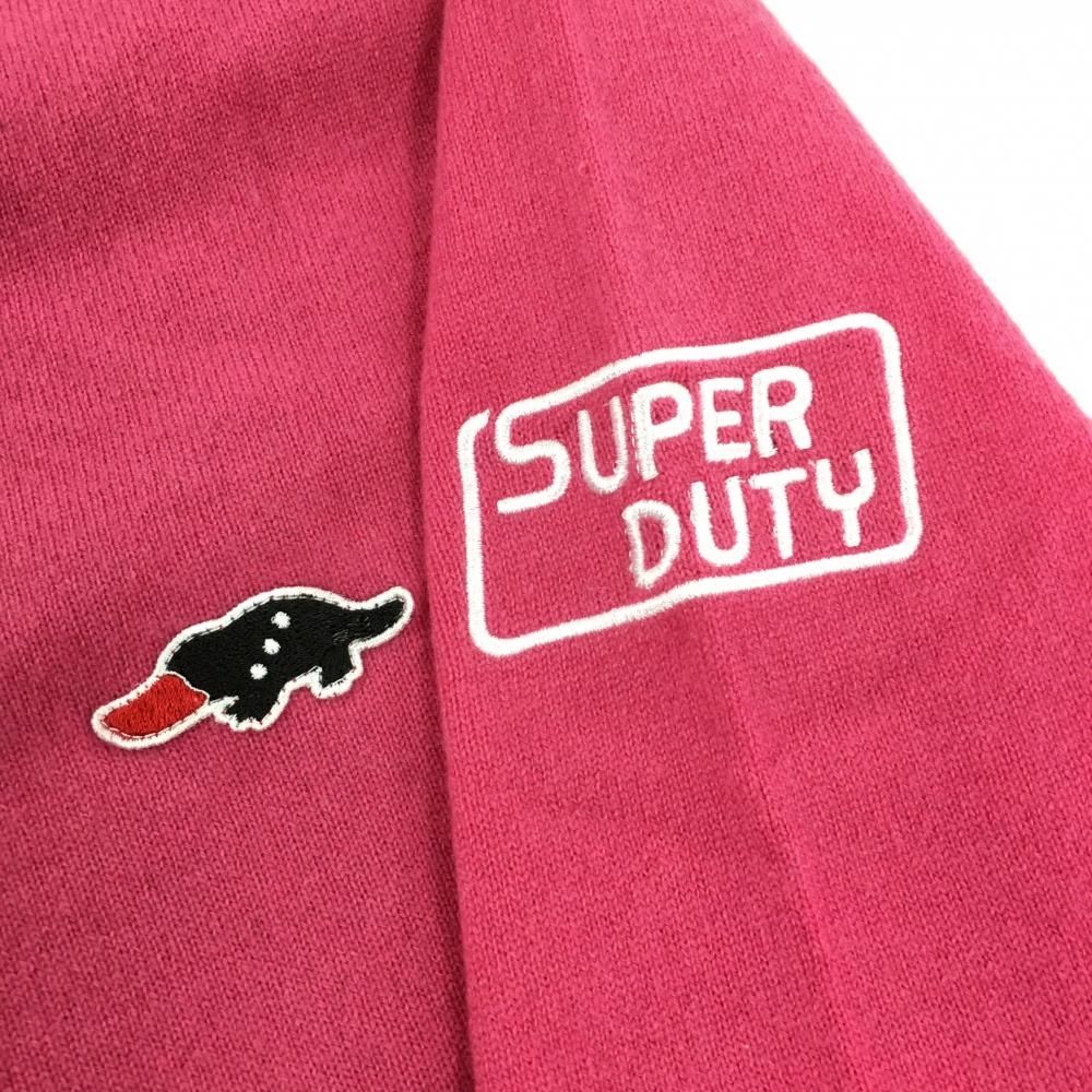 ラフアンドスウェル カシミヤ100% ニット ゴルフウェア ピンク×グレー L