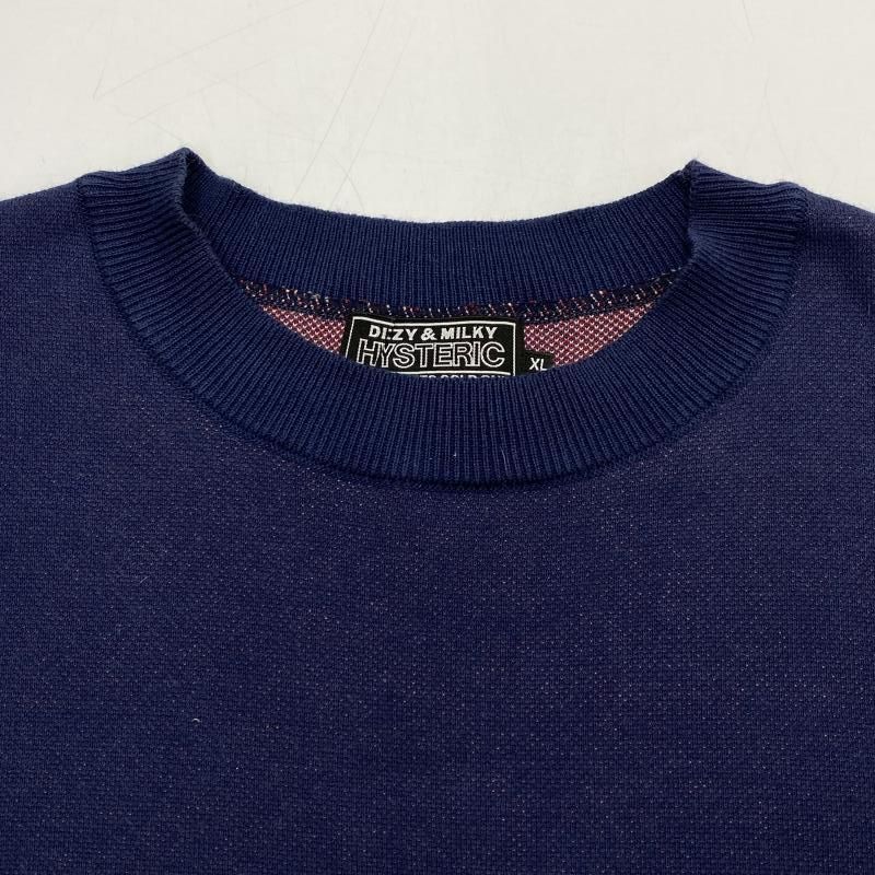 HYSTERIC GLAMOUR ネイビー セーター 楽天市場】HYSTERIC GLAMOUR H AND STRIPESジャカード セーター