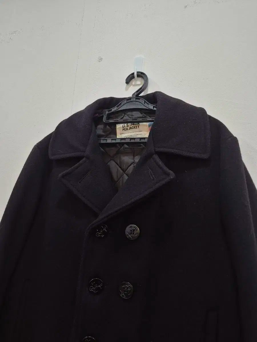 Schott 740N オリジナル 海軍 メルトンウール キルティング ピーコート メンズ 100 10