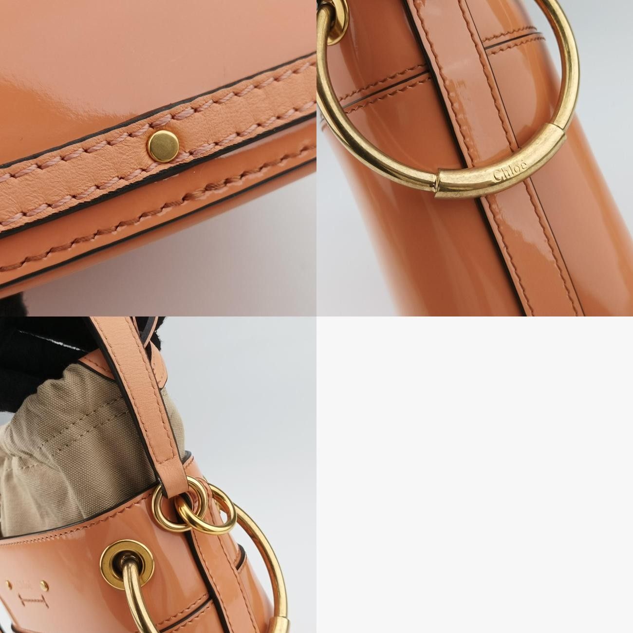 クロエChloeロイベージュパテント01