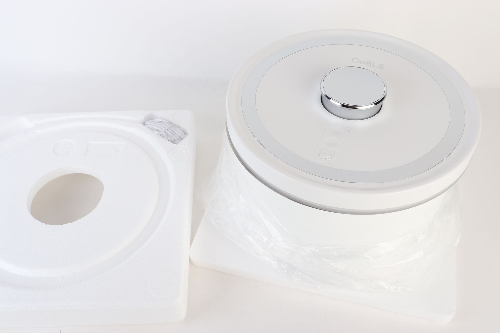 OoBLE 真空保存容器 ミニ 6.5L ホワイト ステンレス オーブル R2511-132