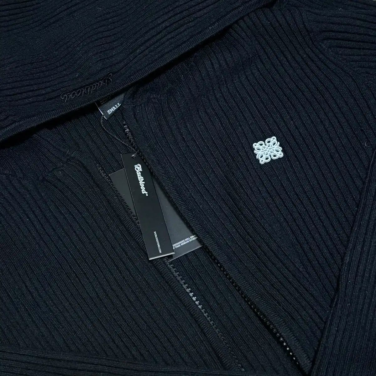 BADBLOOD バッドブラッド ツーウェイ ニット フードジップアップ S