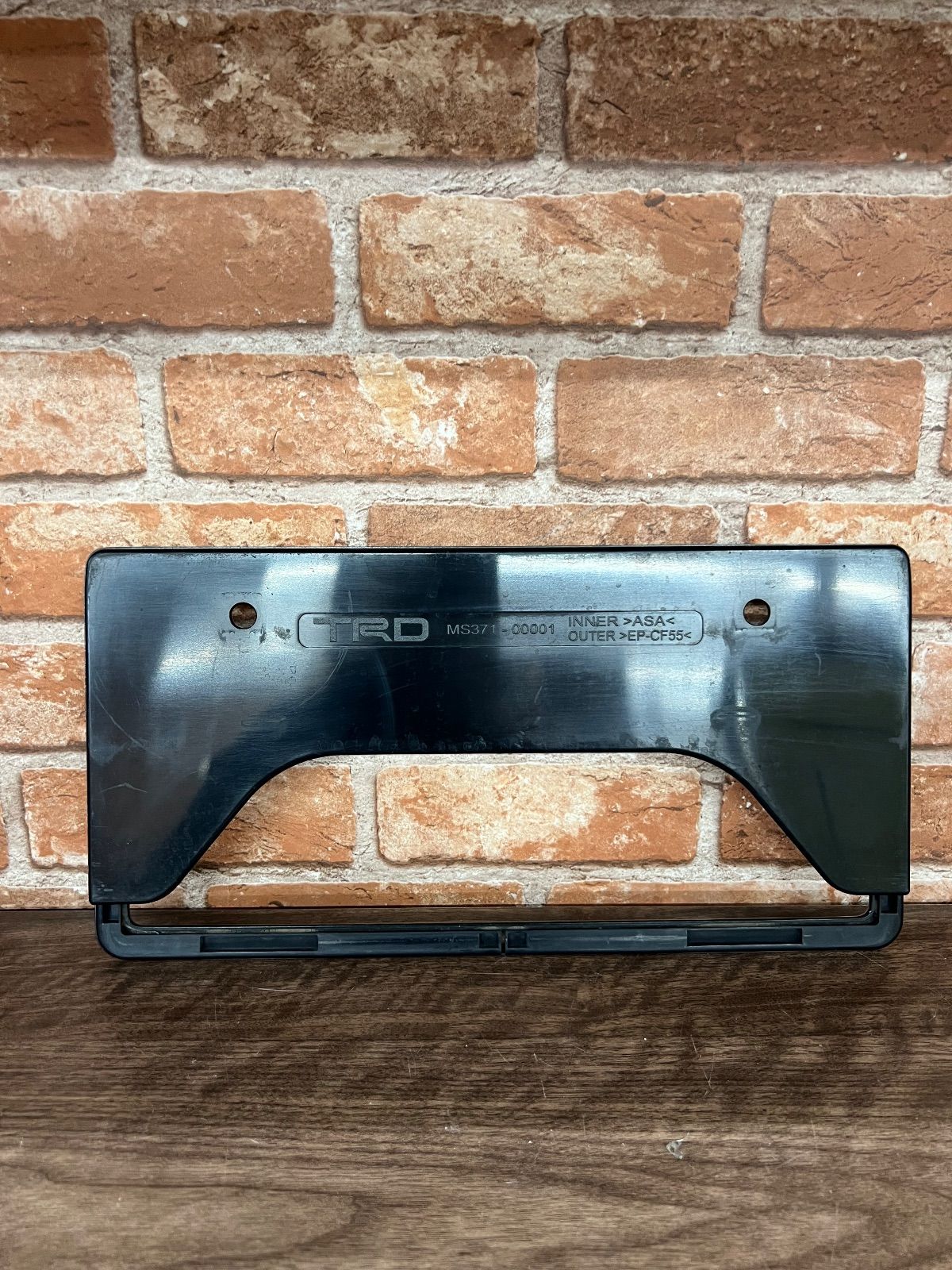 TRD カーボンナンバーフレーム 前後セット（MS371-00001、MS371-00002 