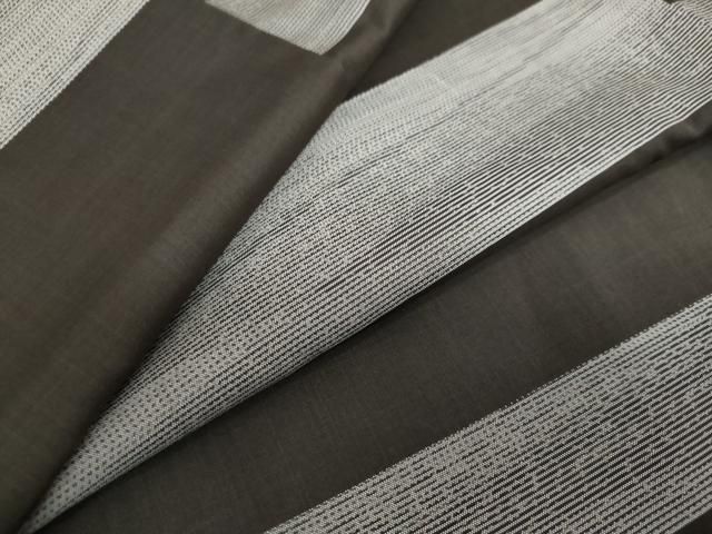 平和屋着物 本場大島紬 横段霞文 正絹 ud