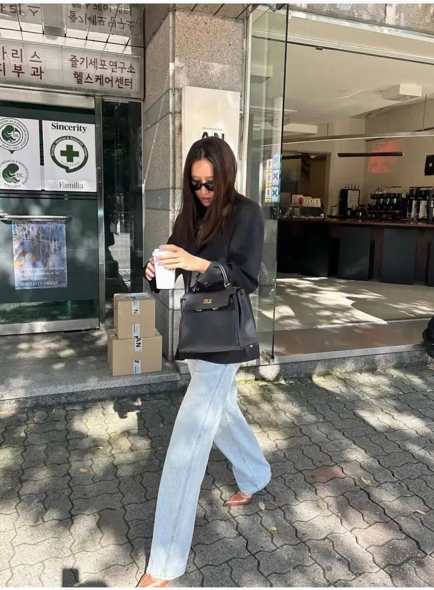 シックスアンドハーフ デニム Mid rise round jeans S