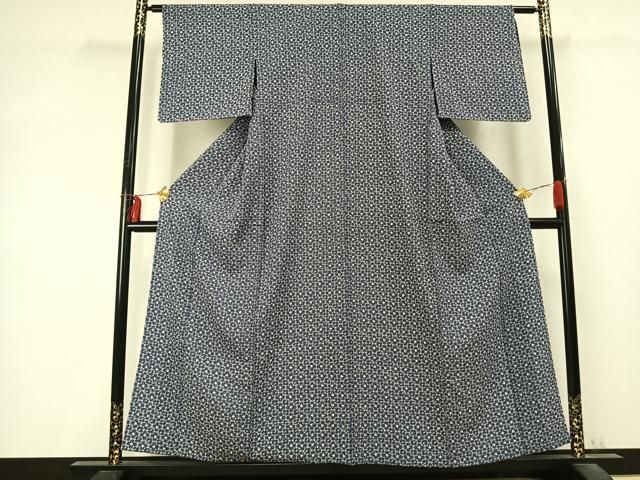 平和屋着物▽上質な小紋　単衣　花尽くし　正絹　逸品　AABD0112fy 平和屋着物▽上質な小紋 単衣 花尽くし 正絹 逸品 AABD0112fy