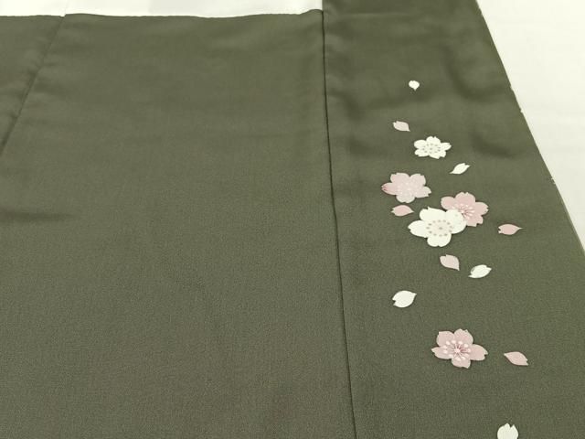 流水枝垂れ桜文 鶴