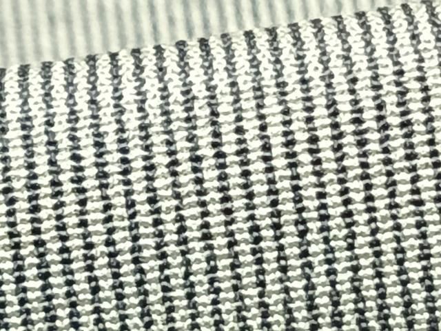  平和屋着物 江戸小紋 単衣 万筋 灰色×白色 正絹 fy 小紋 着物