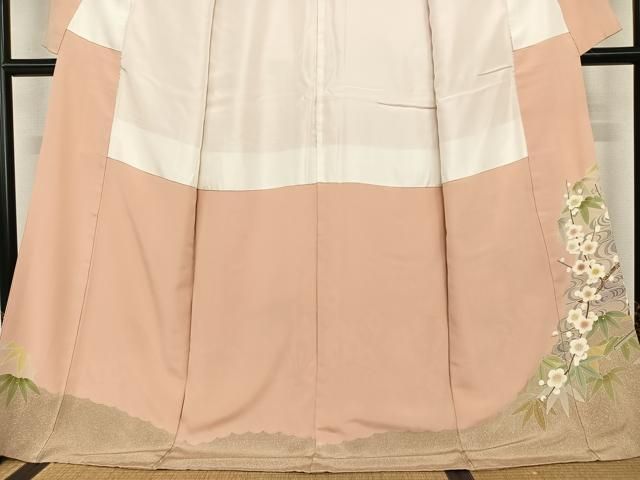 扇面御所車花文 暈し染め