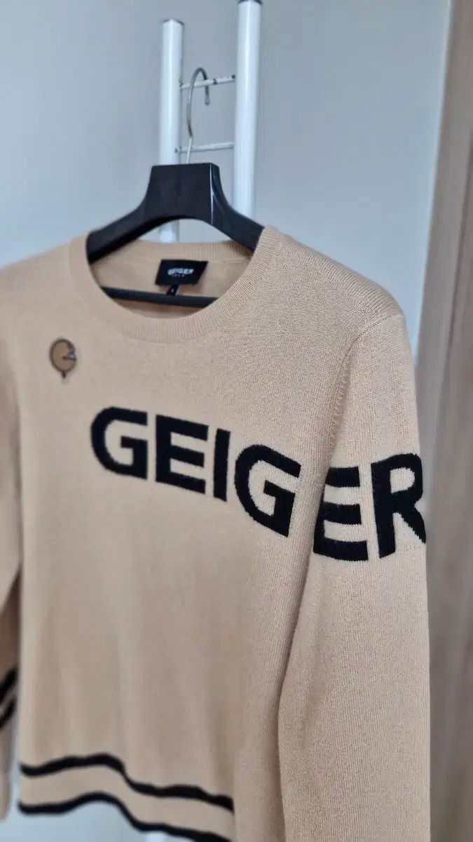  ガイガーゴルフ レディース カシミア100 ニット セーター ベージュ L その他 レディースウェア