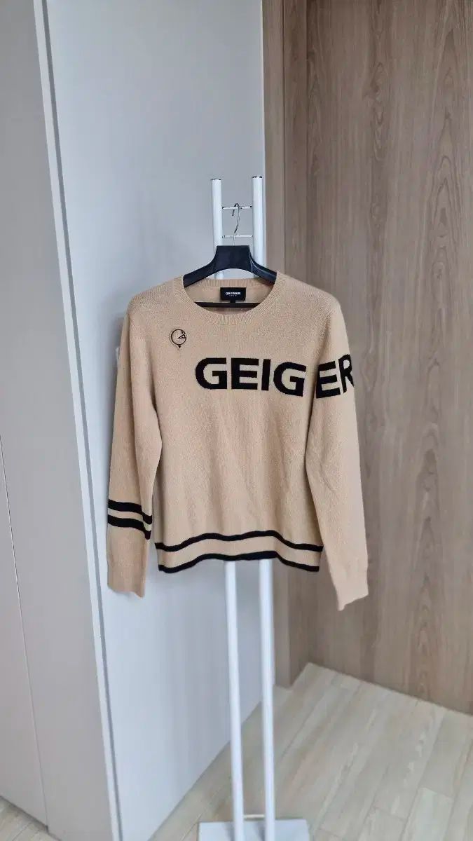 ガイガーゴルフ レディース カシミア100 ニット セーター ベージュ L
