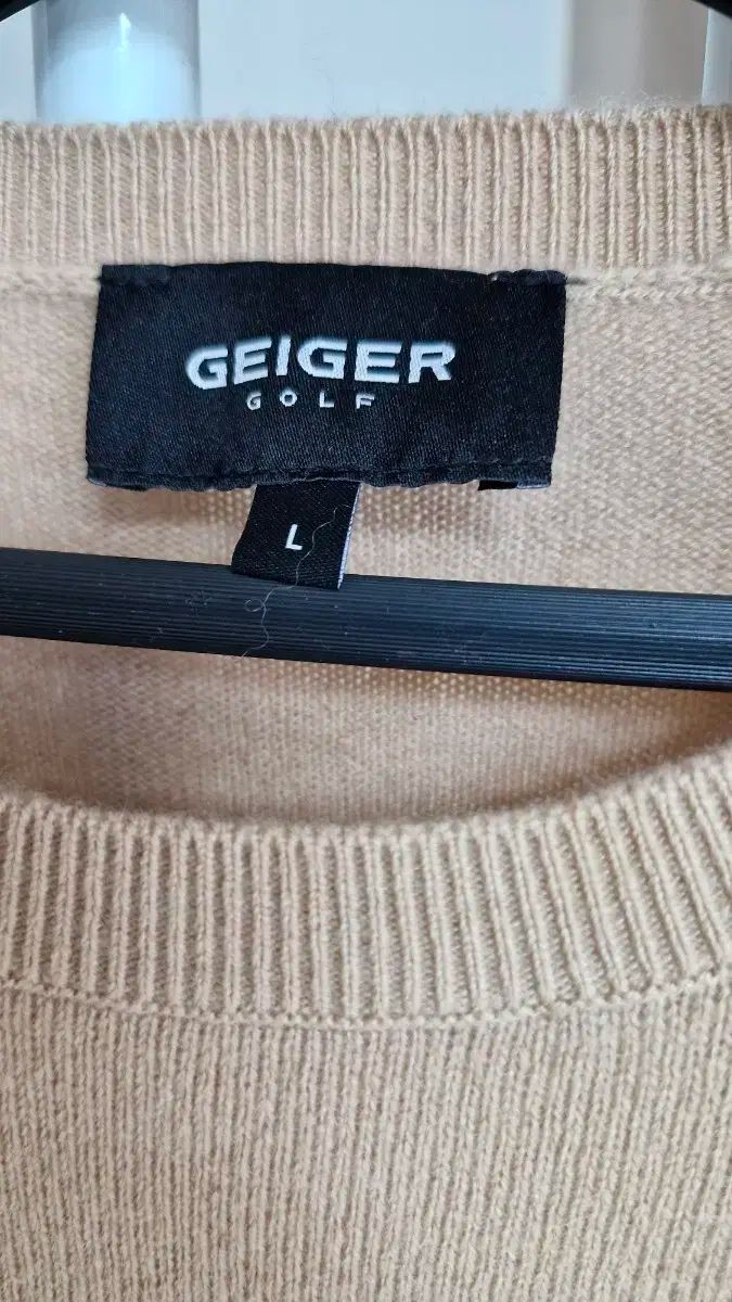 ガイガーゴルフ レディース カシミア100 ニット セーター ベージュ L