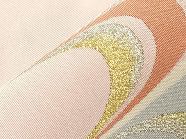  平和屋着物 爪搔き本綴れ 八寸名古屋帯 流水文 金銀糸 正絹 dy 名古屋帯 帯