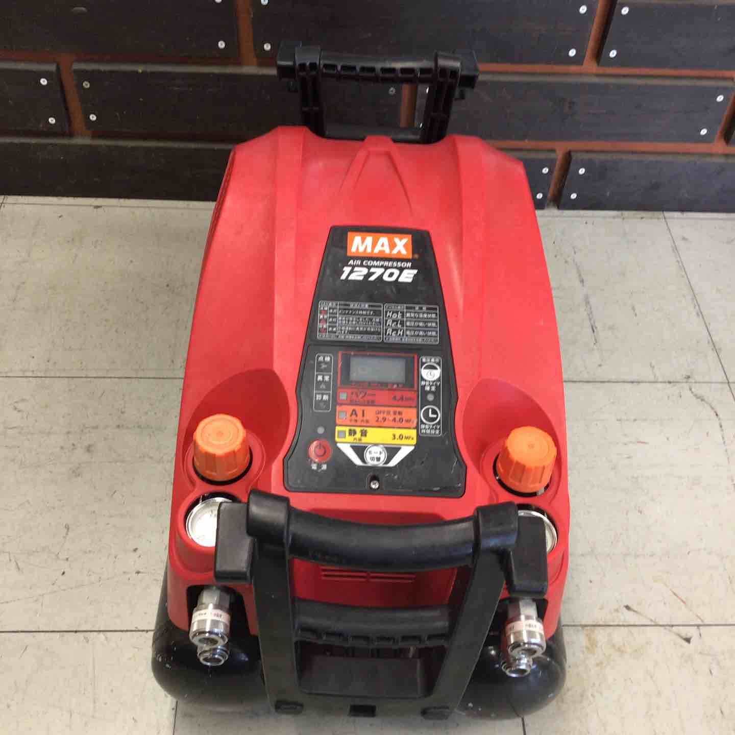 中古品】 マックス/MAX エアコンプレッサー AK-HH1270E_レッド 【鴻巣