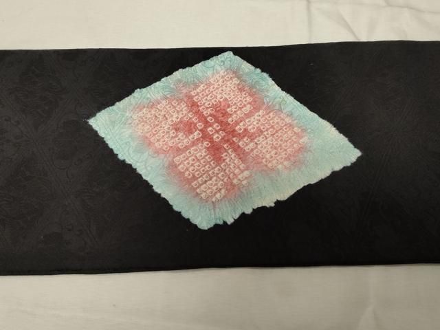 九寸名古屋帯 菱花文