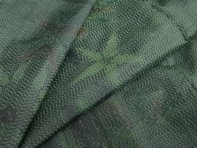 平和屋着物 本場大島紬 笹竹文 正絹 ud