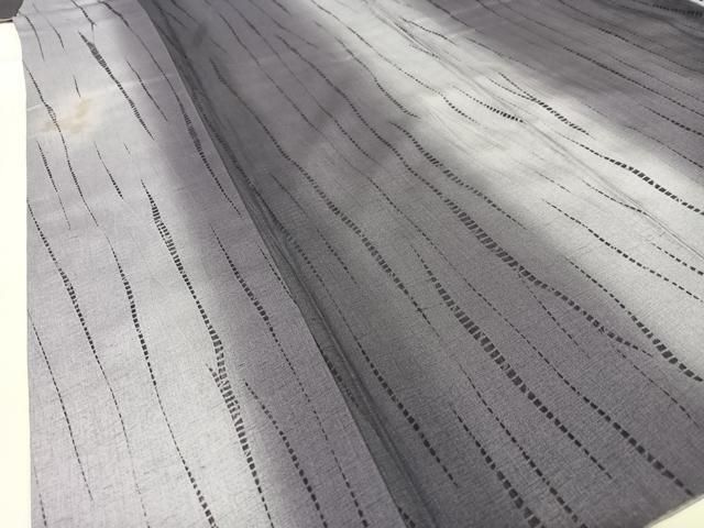  平和屋着物 上質な紬 絞り 変わり縞 暈し染め 正絹 zg 紬 着物