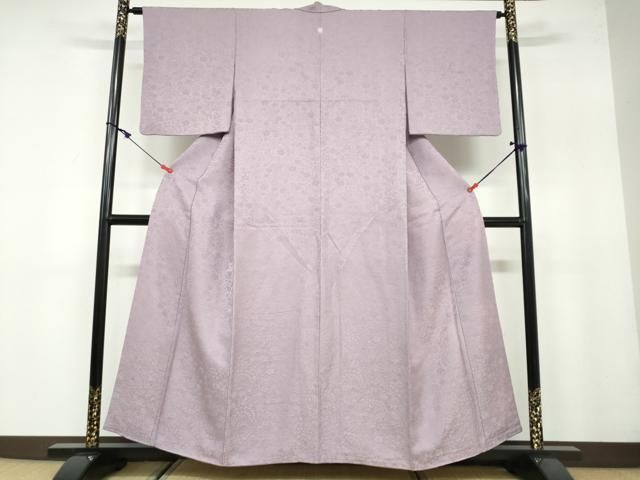 平和屋着物 上質な色無地 辻が花地紋 紅藤色 正絹 ud