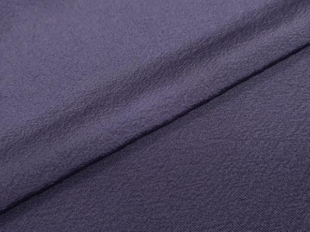  平和屋着物 上質な色無地 紋意匠 深紫色 伊と幸 反端付き 正絹 ud 色無地 着物
