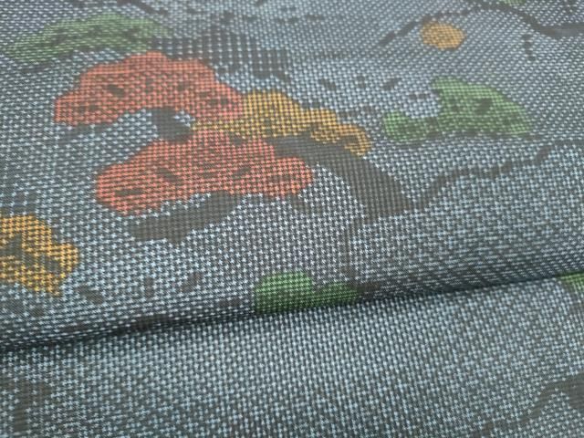 全通柄九寸名古屋帯 本場大島紬