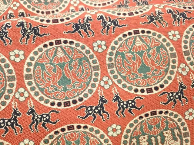 円文白虎朱雀錦