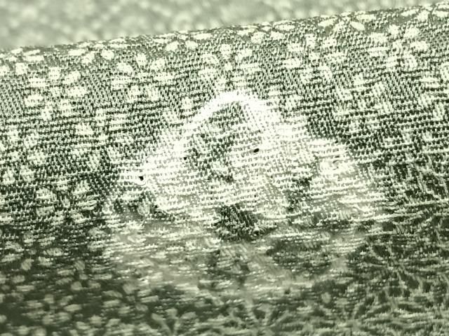  平和屋着物 上質な小紋 単衣 絞り 色紙花文 正絹 fy 小紋 着物