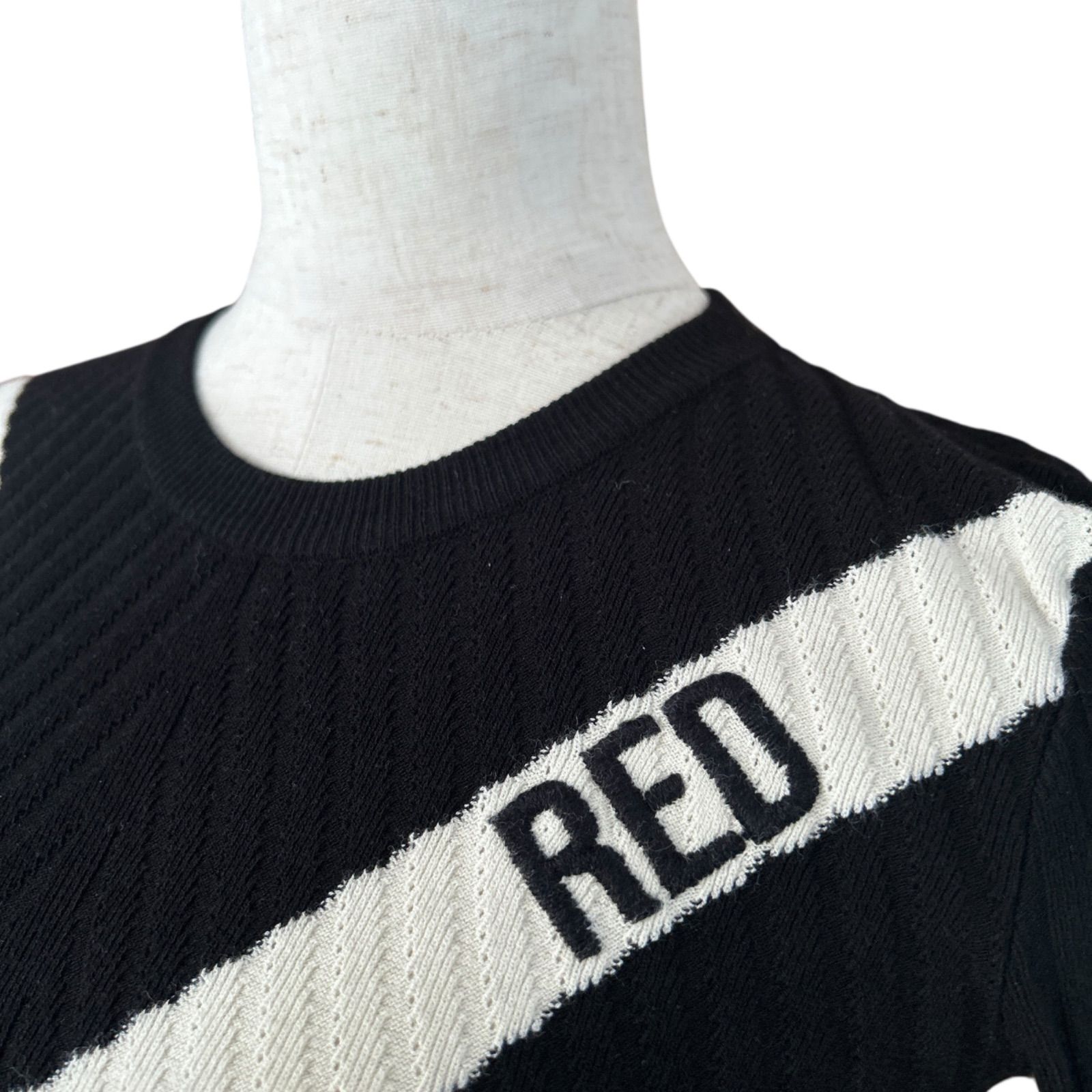 未使用 ヴァレンティノ RED VALENTINO ワンピース 表参道限定 RED VALENTINO レッドヴァレンティノ 表参道店限定 異素材ミックス