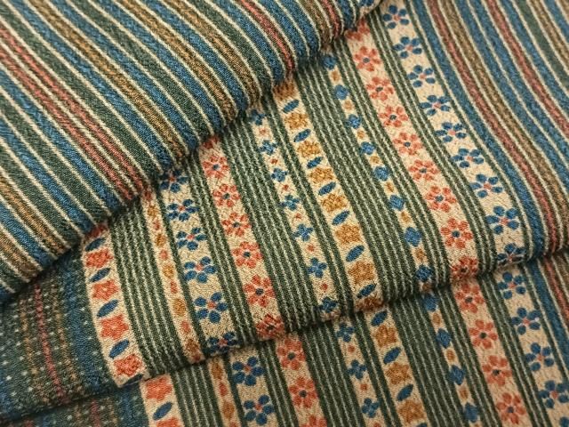 平和屋着物 小紋 単衣 花間道 洗える着物 fy