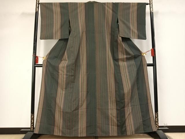 平和屋着物 小紋 単衣 花間道 洗える着物 fy