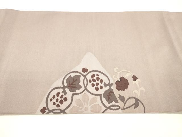  平和屋着物 爪掻き本綴れ 八寸名古屋帯 更紗花唐草文 正絹 cm 名古屋帯 帯