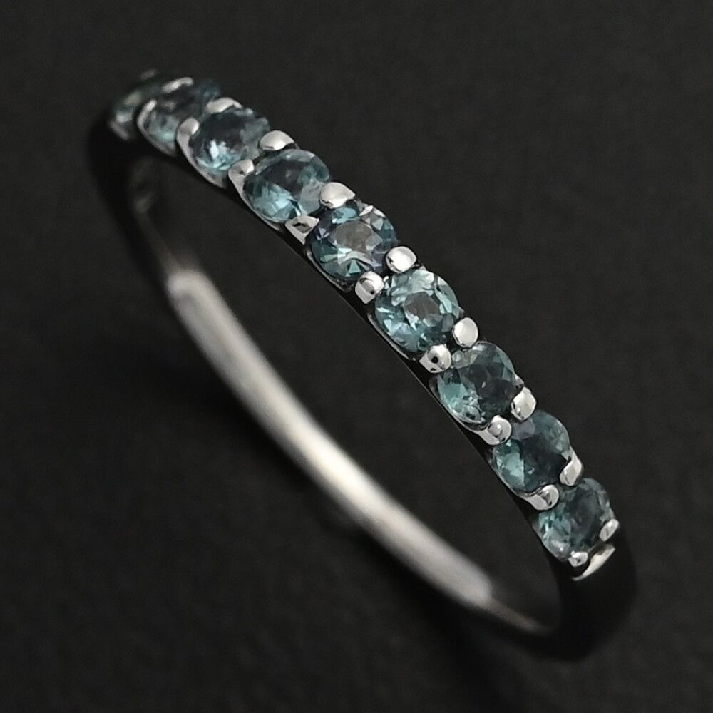 AL 0.32 ct estelleエステール･ 誕生石･アレキサンドライトリング Pt 900-1.7 g 8号 48 サイズ直し可 ♀ N レディース 594480