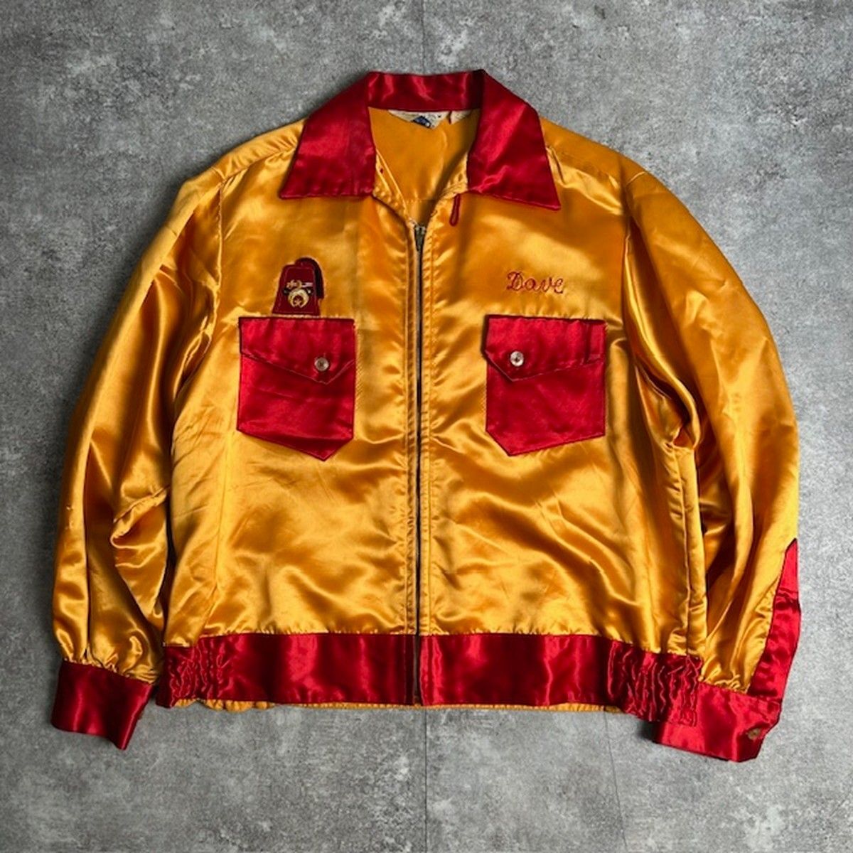 BOWLER S サテンジャケット フリーメイソン シュライナー アセテート レーヨン 50’s ヴィンテージ