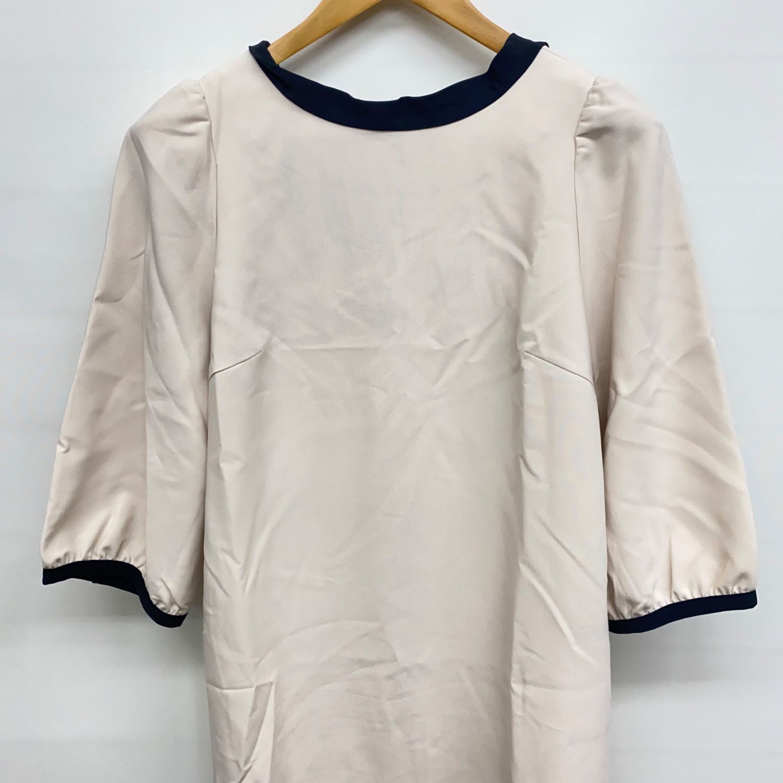 m4992 ローズティアラ Rose Tiara ボウタイ配色 ワンピース