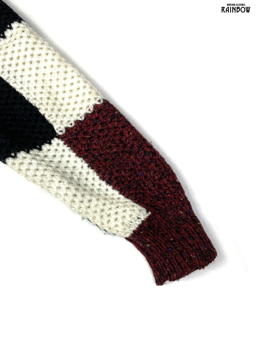 カーディガン ボルドー