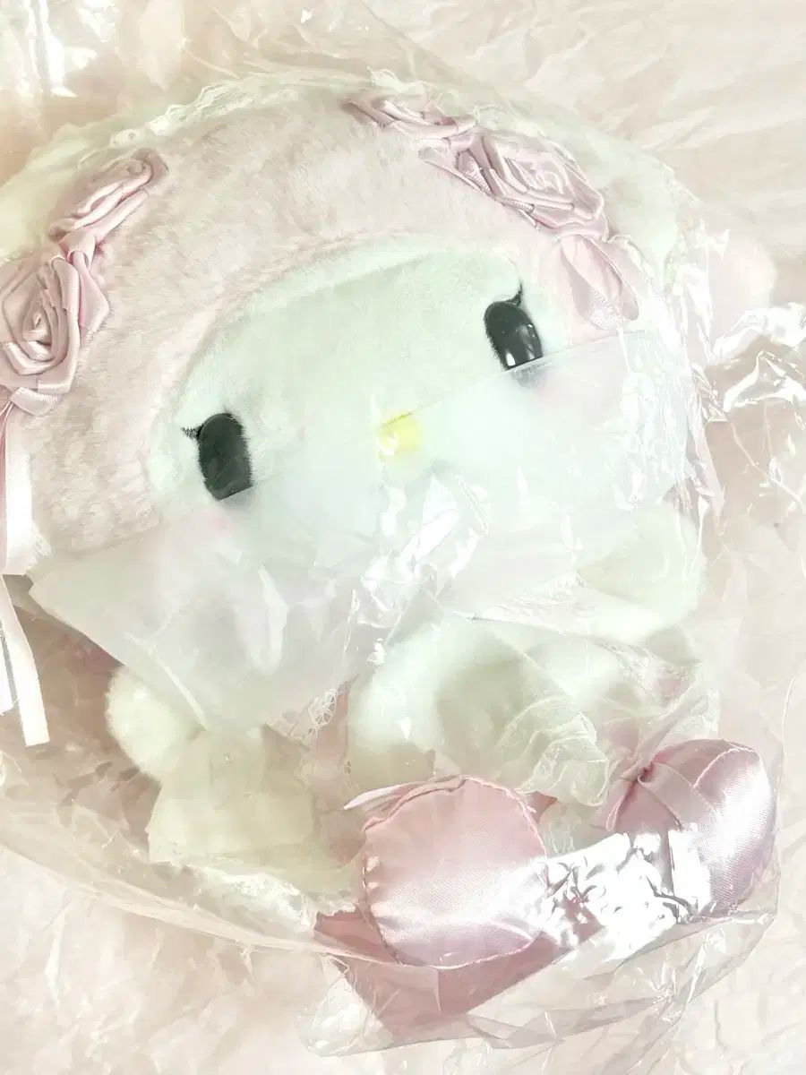 マイメロディ 白フリル ぬい