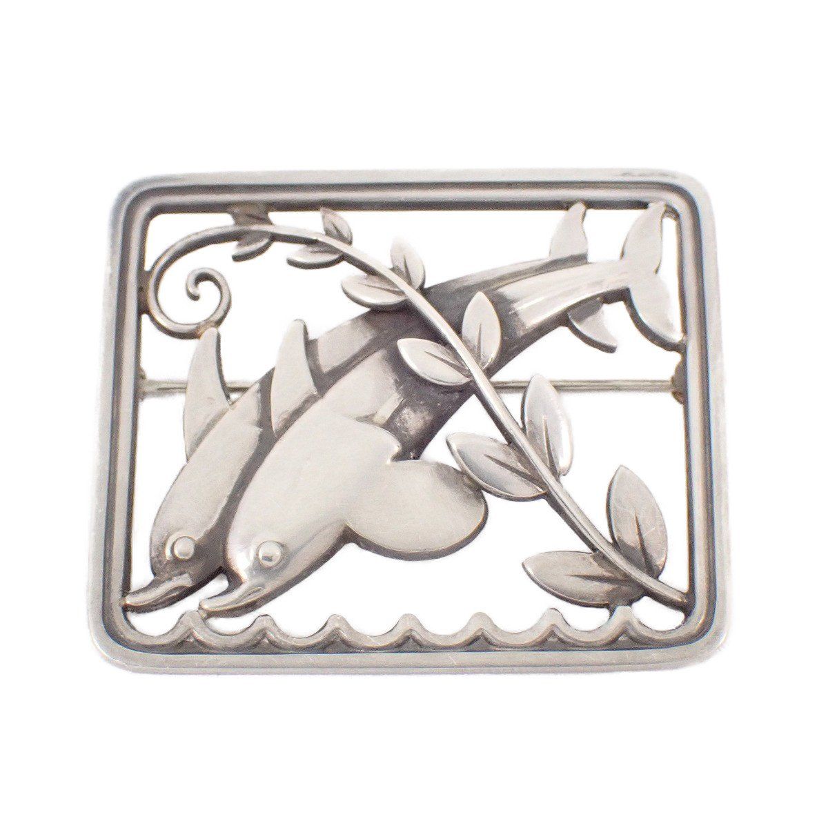 GEORG JENSEN ジョージジェンセン 251 イルカ ブローチ シルバー925 いおき質店