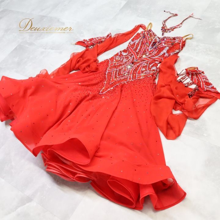 社交ダンス 衣装 タカダンス TAKADANCE スタンダード ドレス