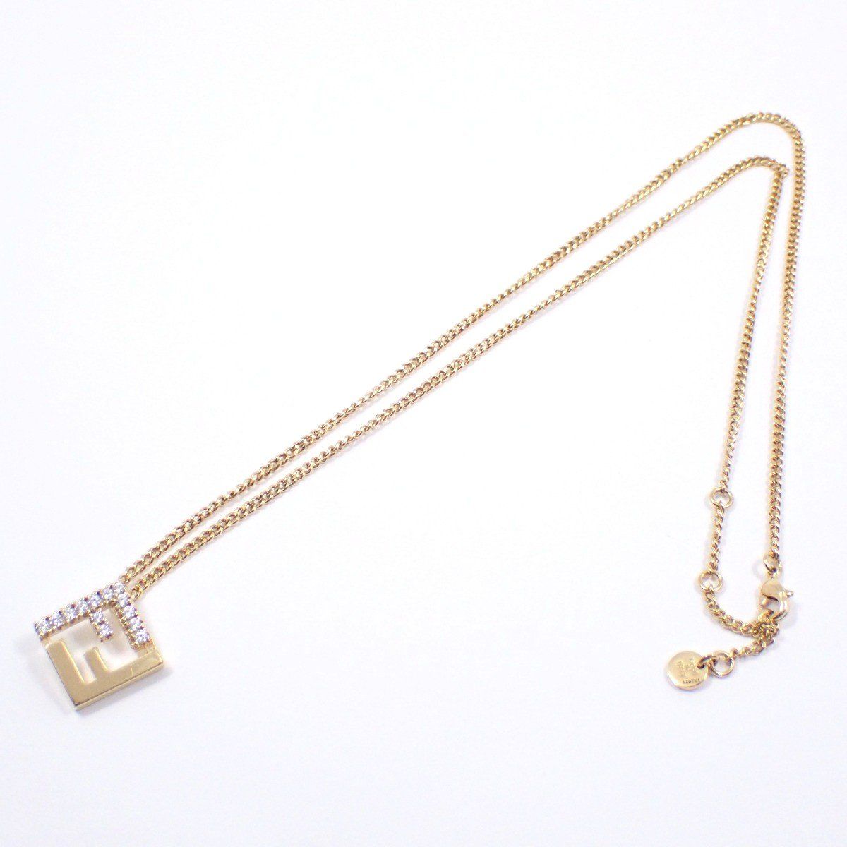フェンディ　FENDI　エフイズ　ネックレス(ゴールド/ロゴ/ラインストーン) 楽天市場】FENDI（フェンディ）エフ イズ ネックレス ラインストーン
