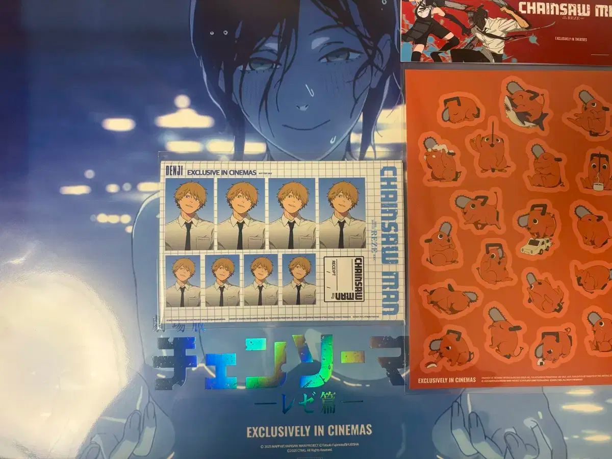 チェンソーマン 8週目特典 3種 プールポスター 証明写真 ポーチTシャツステッカー