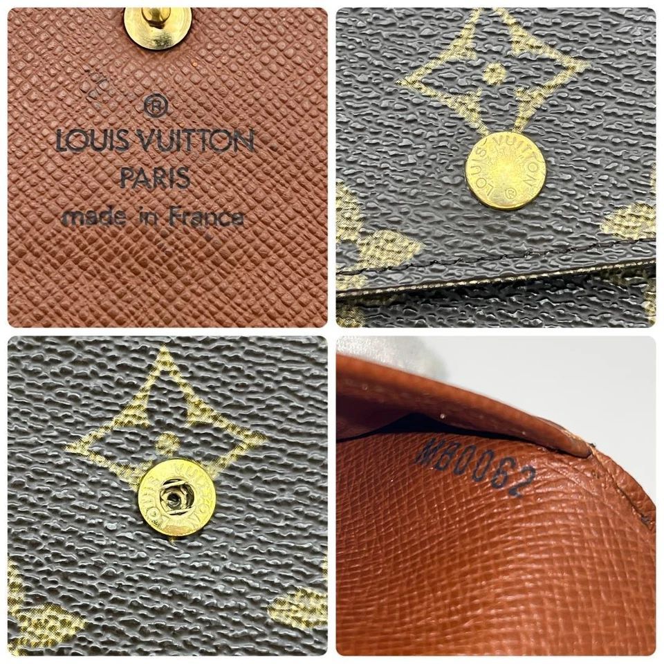  LOUIS VUITTON 三つ折り財布 モノグラム ポルトトレゾール エテュイパピエ M 61202 B 53 三つ折り財布 折り財布
