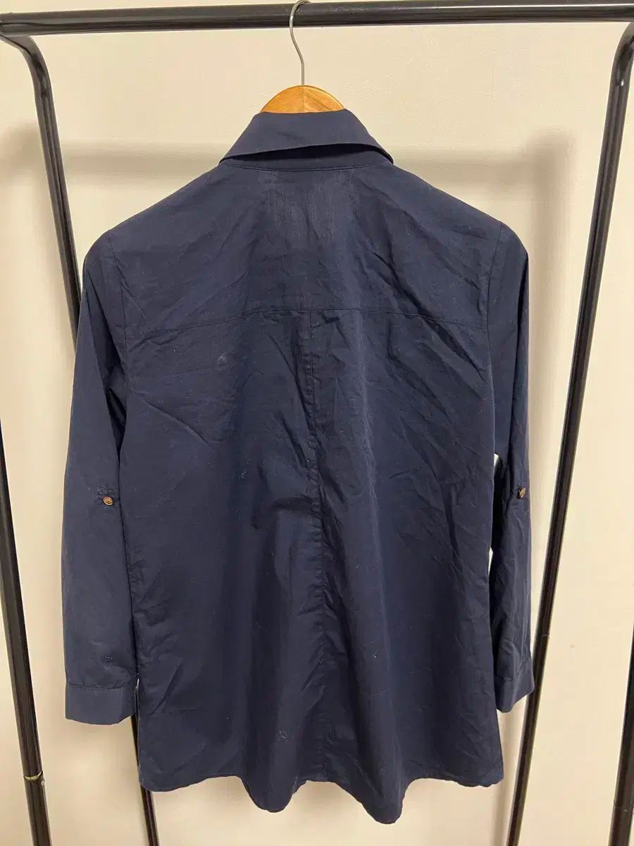 ADSUM ネイビー コットン シャツ 471