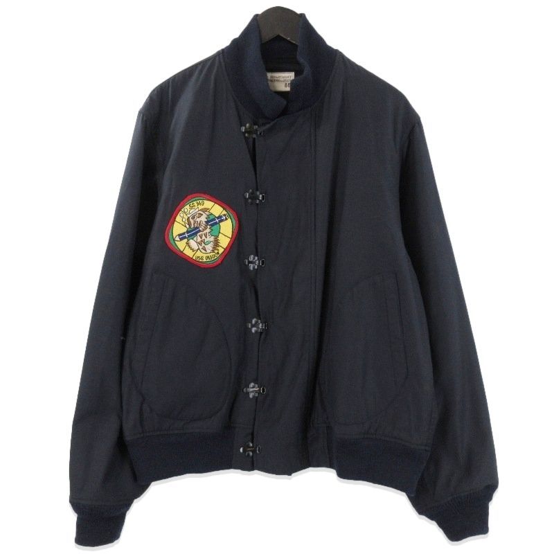 BUZZ RICKSON S バズリクソンズ フック デッキジャケット BR15154 SS-349 USS DIODON コットン レーヨン ネイビー 44 71014147