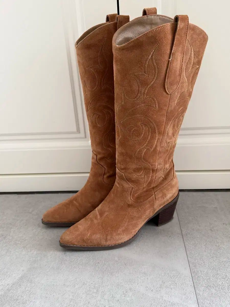 강자매 ウエストンブーツ ベージュ 230