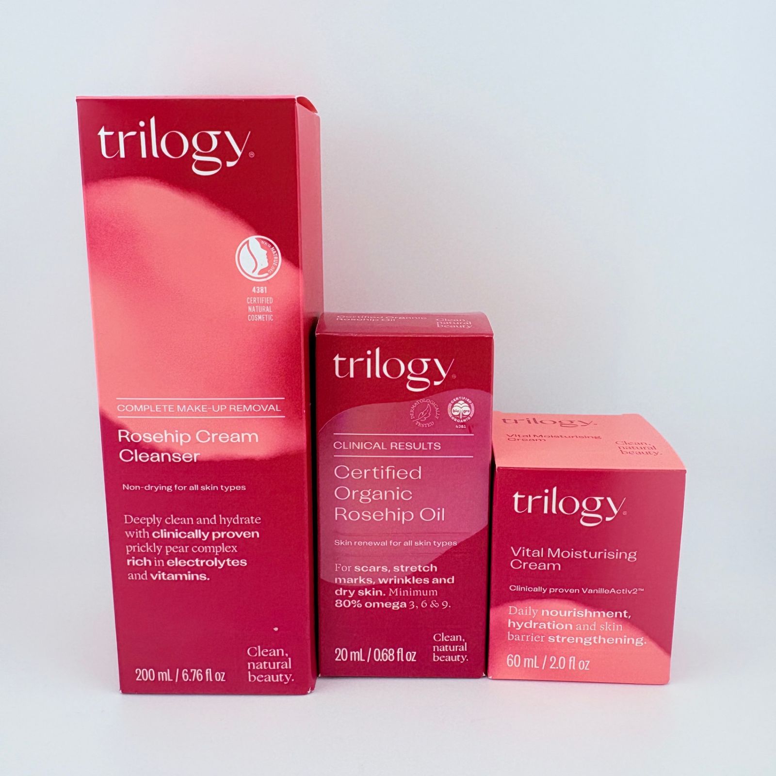 trilogy トリロジー RHクレンジングクリーム 200 ml ローズヒップオイル 美容オイル 20 バイタル モイスチュアライジングクリーム 60