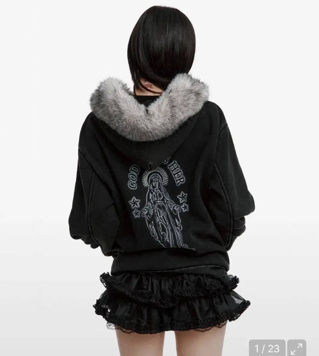 ラフネック ブレス ファー ジップアップ フーディー